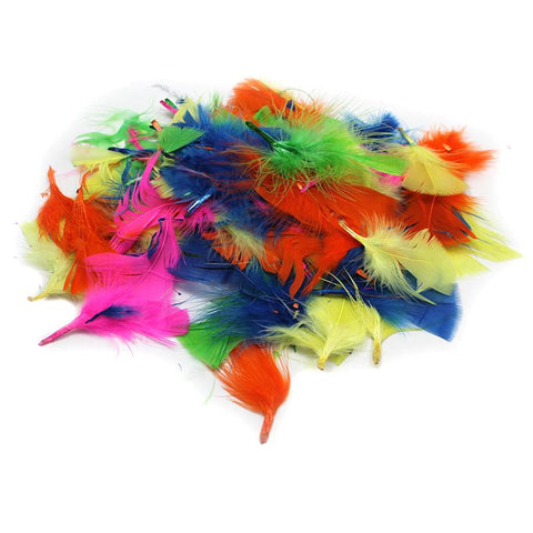 TURKEY FEATHERS HOT COLORS 14G BAG