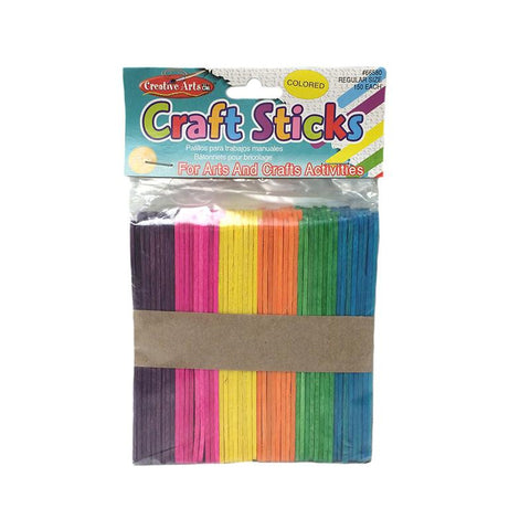 CRAFT STICKS REGULAR SIZE COLORED