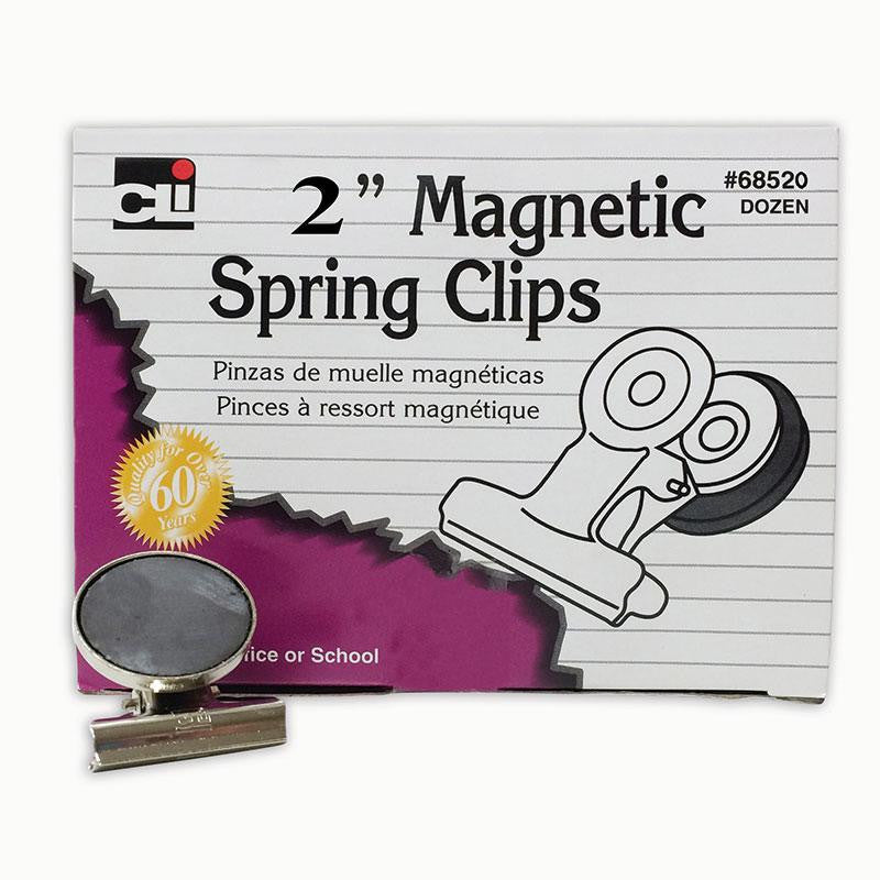 MAGNETIC SPRING CLIPS 12-BX 2 INCH