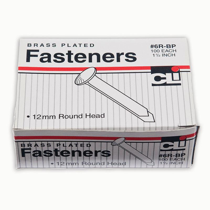 BRASS PAPER FASTENERS 1.5IN 100-BX