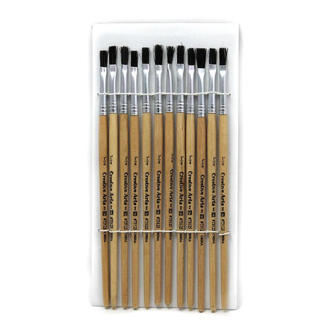 BRUSHES STUBBY EASEL FLAT 1-4IN