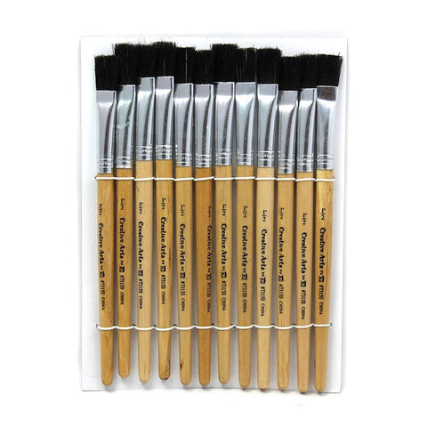 BRUSHES STUBBY EASEL FLAT 1-2IN