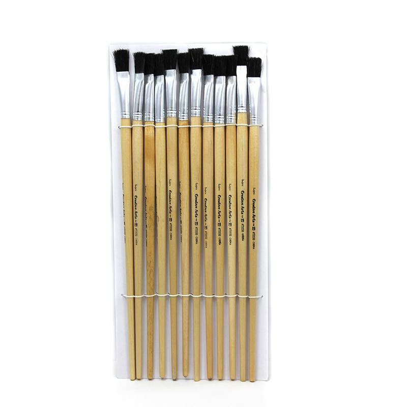 BRUSHES EASEL FLAT 1-2IN BRISTLE