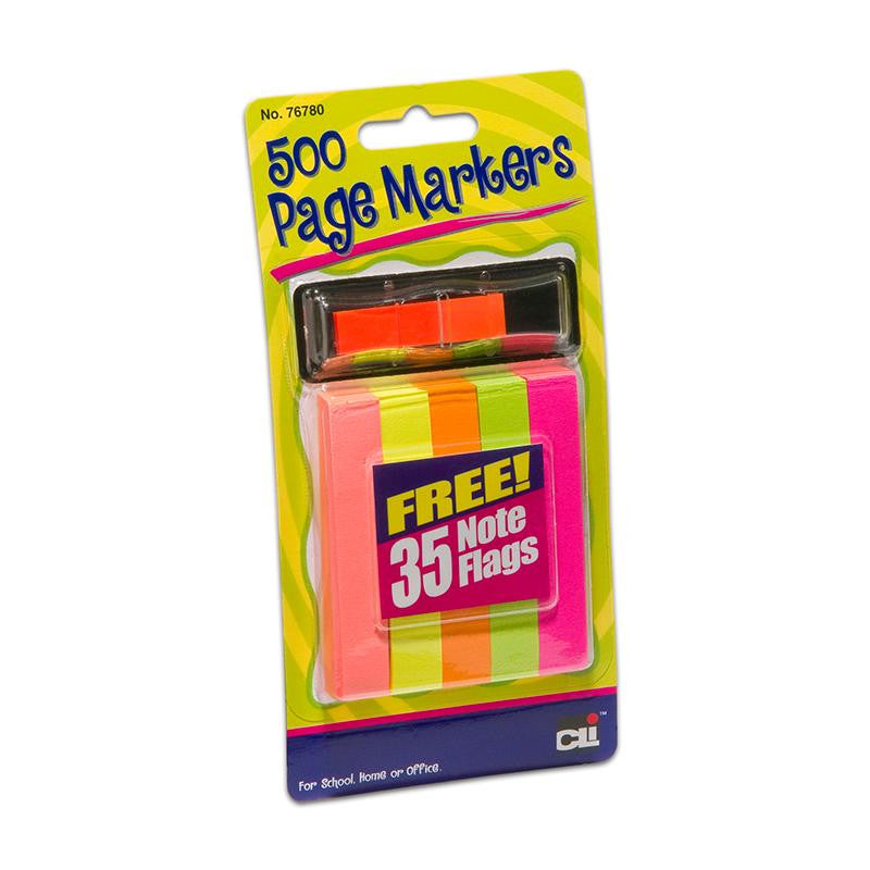 PAGE MARKERS 500 W- 35 NOTE FLAGS