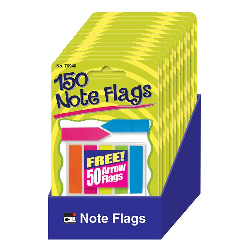 NOTE FLAGS PACK OF 30 IN 5 COLORS