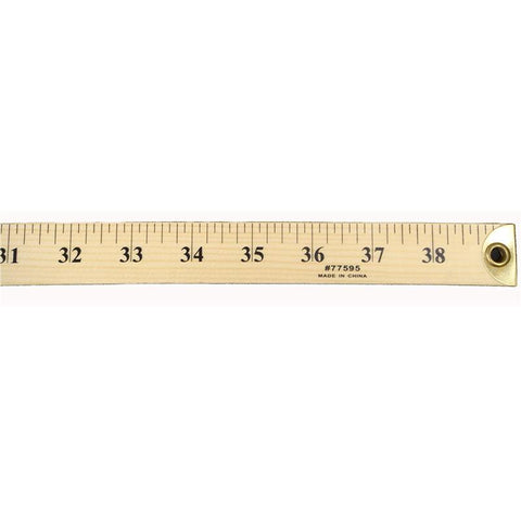 RULER METER STICK W-METAL END