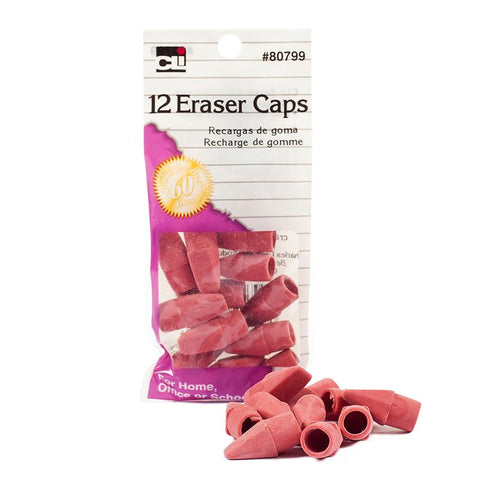 PINK ERASER CAPS 12-BG