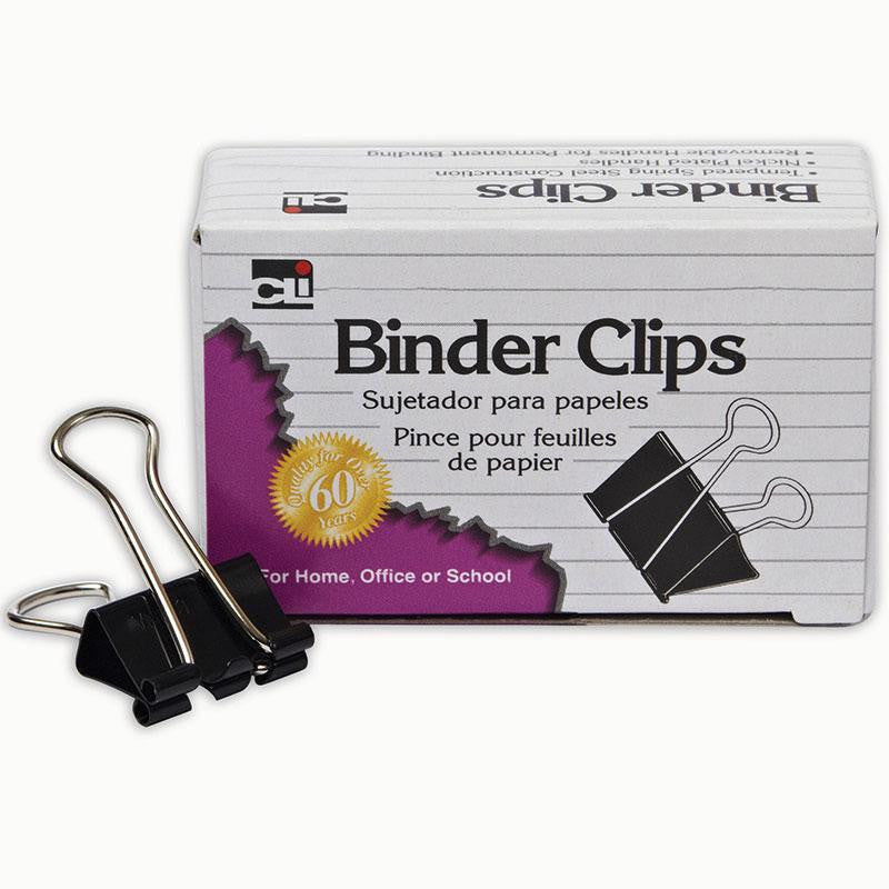 BINDER CLIPS 12CT 5-8IN MEDIUM