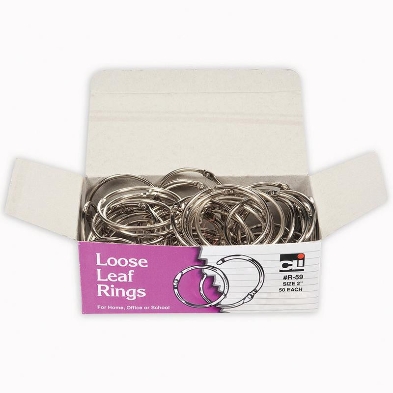 LOOSE LEAF BOOK RINGS 50-BOX 2