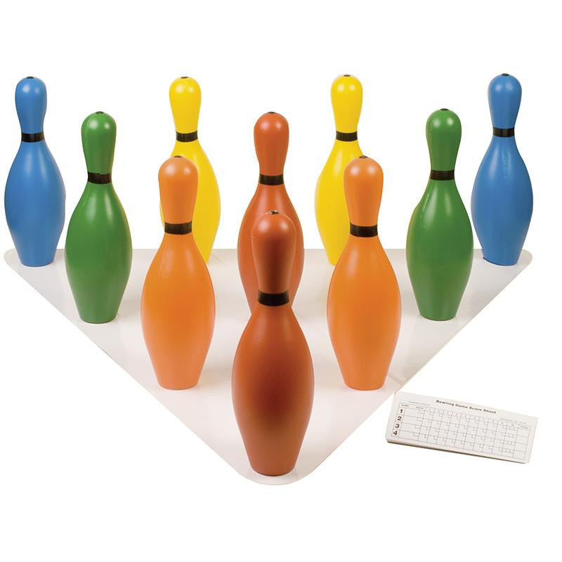 BOWLING PIN SET MULTI-COLOR