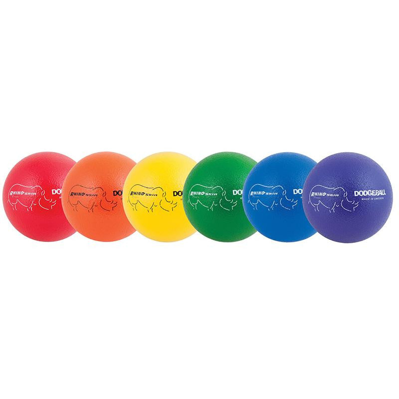 RHINO SKIN DODGE BALL 8IN SET OF 6