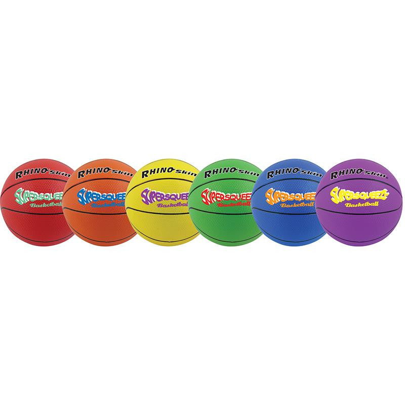 BASKETBALL SET-6 RHINO SKIN 8IN