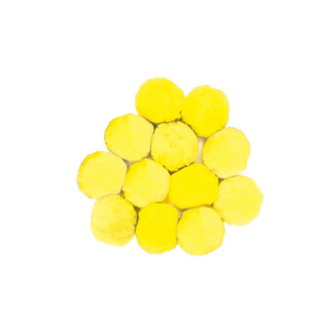 COLOSSAL FLUFF BALLS 90 MM YELLOW