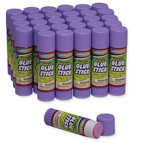 GLUE STICKS 30 PURPLE .70 OZ