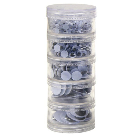 WIGGLE EYES 560CT STACKING STORAGE