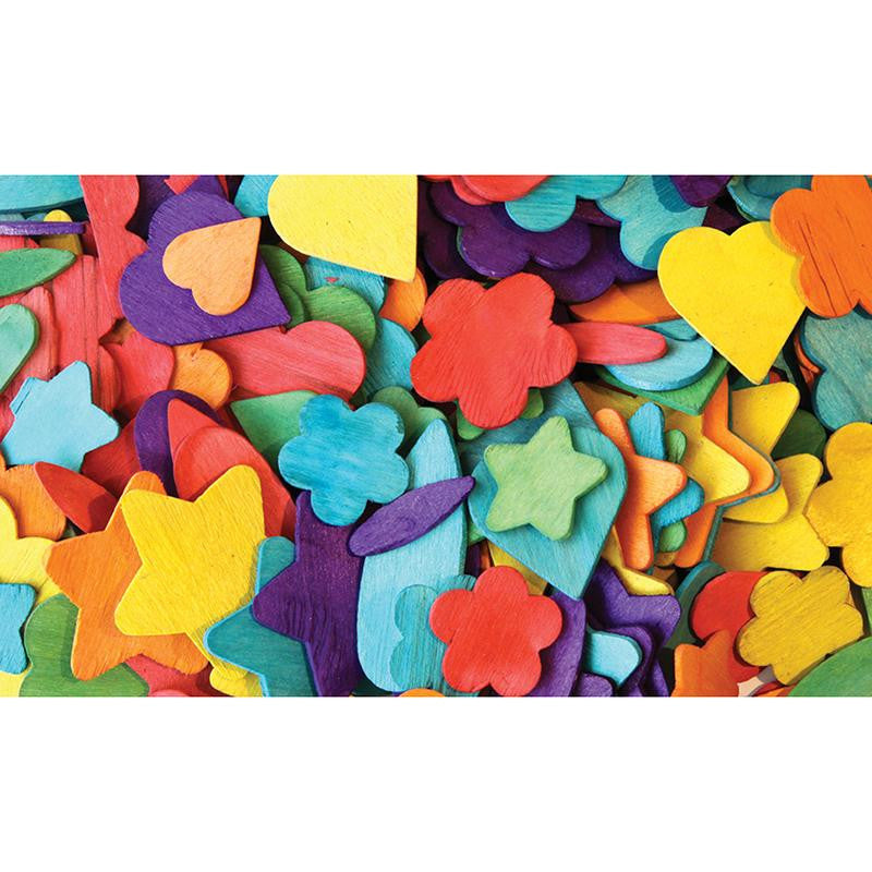 PARTY SHAPES 200 WOODEN PCS