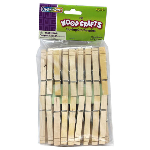 SPRING CLOTHESPINS 50PK