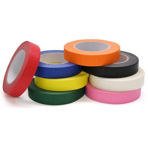 COLORED MASKING TAPE 8 ROLL ASSORTD