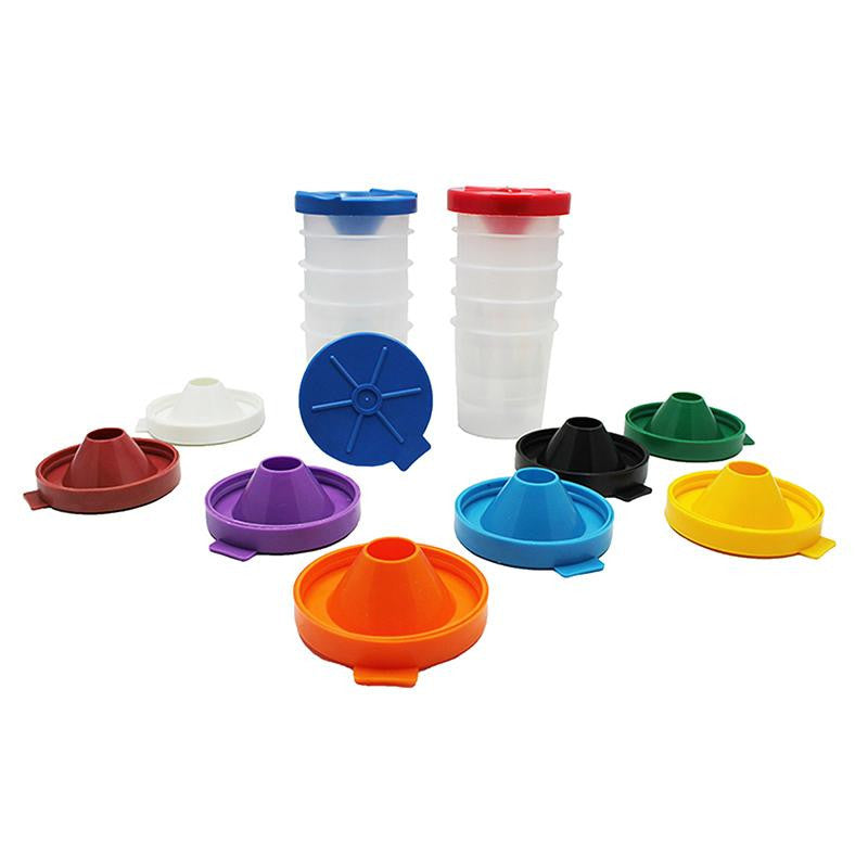 NO SPILL PAINT CUPS 10-PK DUAL LID