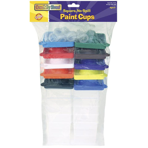 NO-SPILL PAINT CUPS SQUARE