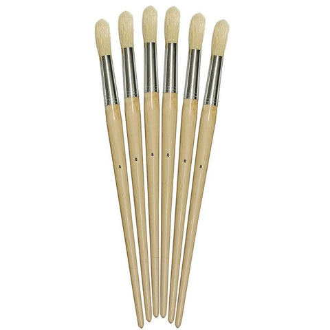 LONG HANDLE ROUND BRUSH SIZE 8 16MM