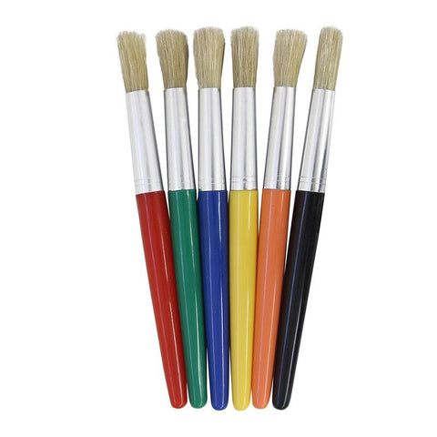 ROUND HANDLE BRUSHES 6-SET