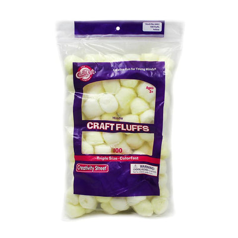 CRAFT FLUFFS YELLOW 100 COUNT