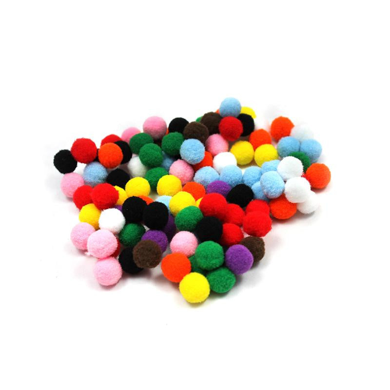 POM PONS ASSORTED 1-2 INCH