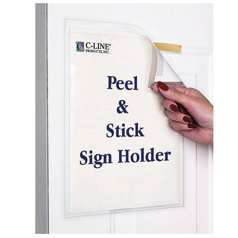 SIGN HOLDERS PEEL & STICK BACKING