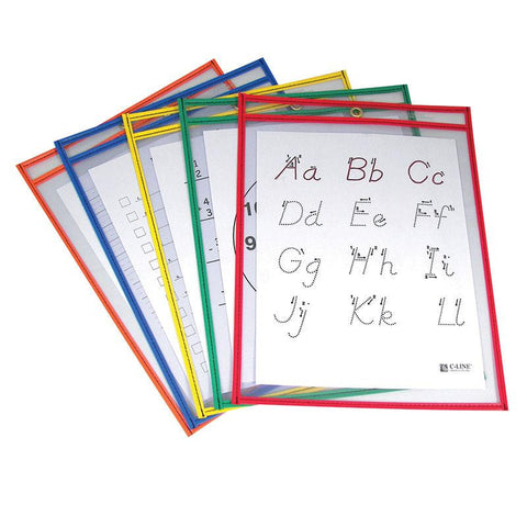 REUSABLE DRY ERASE POCKETS 25-BOX