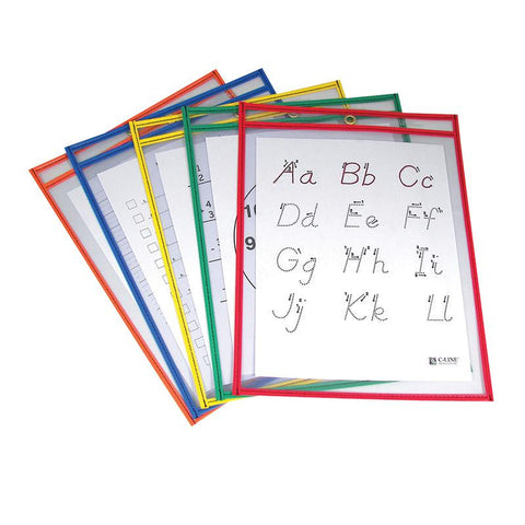 REUSABLE DRY ERASE POCKETS 5-BOX