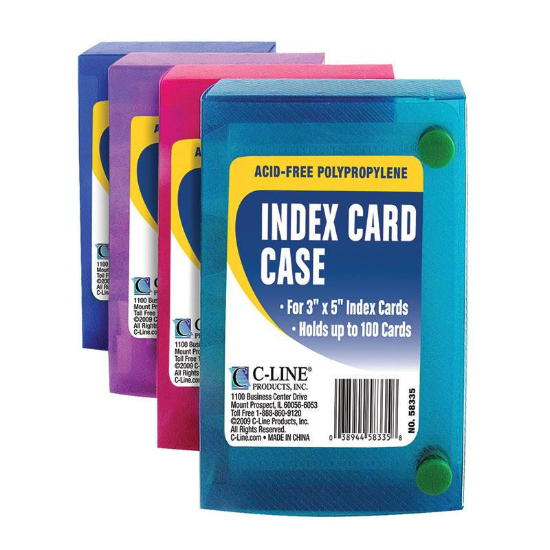 C LINE 3X5 INDEX CARD CASE