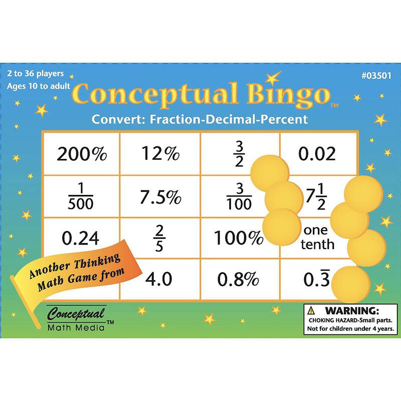 CONCEPTUAL BINGO CONVERT FRACTION