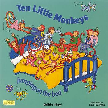 TEN LITTLE MONKEYS JUMPING ON THE