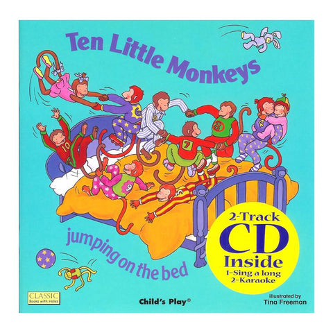 TEN LITTLE MONKEYS 8X8 BOOK WITH CD