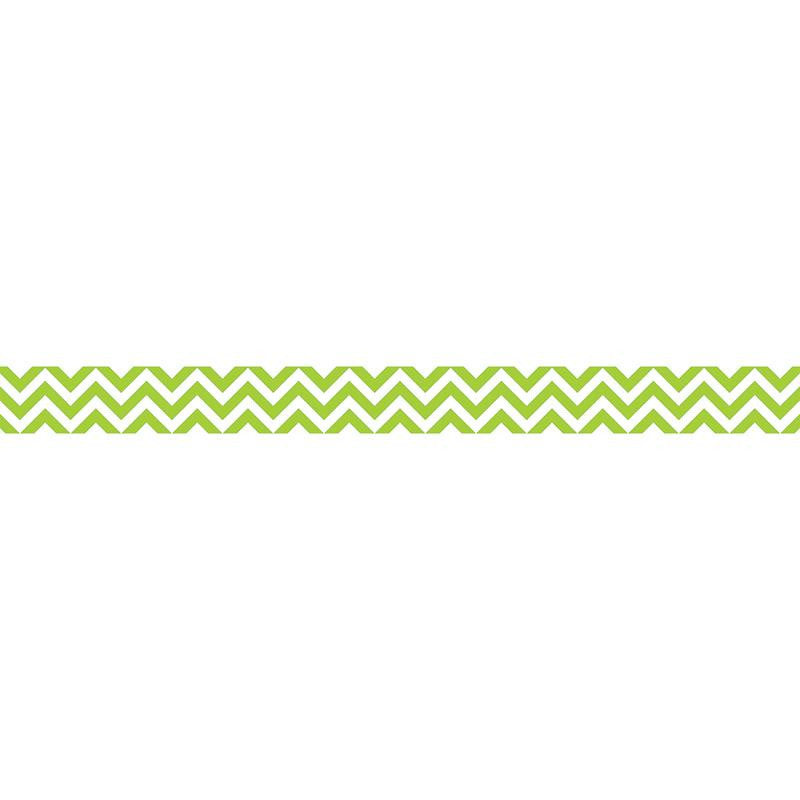 LIME GREEN CHEVRON BORDER