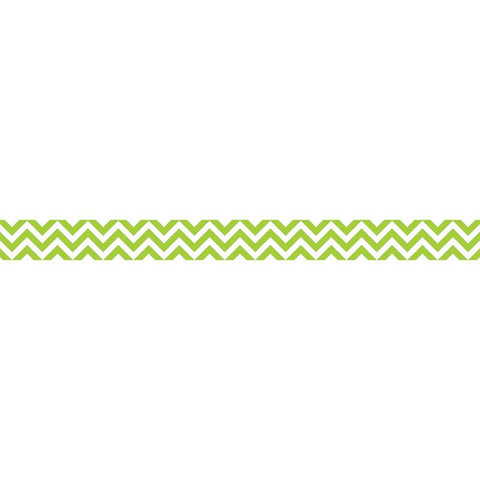 LIME GREEN CHEVRON BORDER