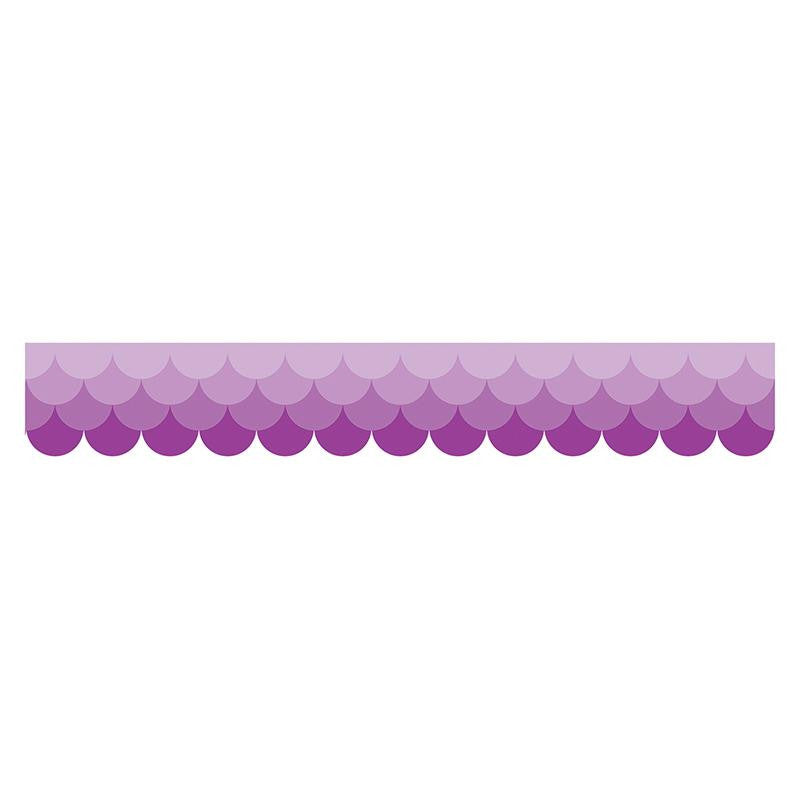 OMBRE PURPLE SCALLOPS BORDERS