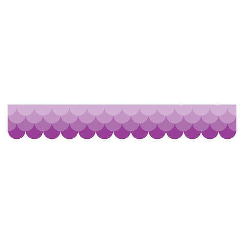 OMBRE PURPLE SCALLOPS BORDERS