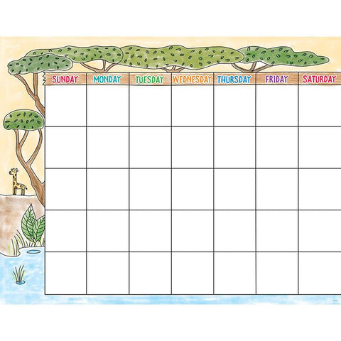 SAFARI FRIENDS CALENDAR CHART