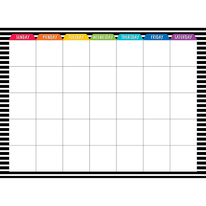 BOLD BRIGHT CALENDAR CHART