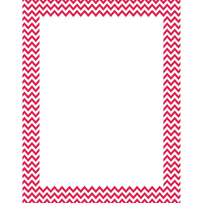 POPPY RED CHEVRON CHART