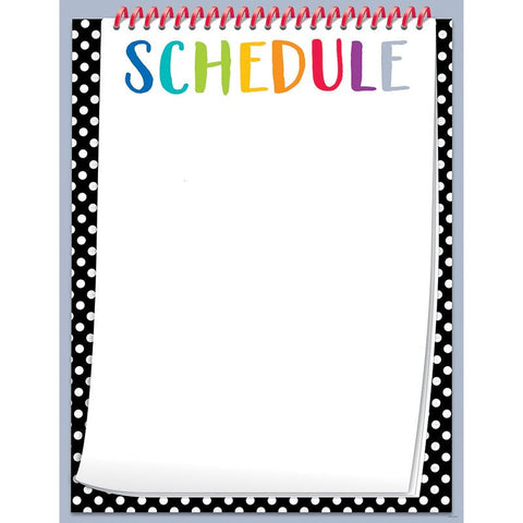 BOLD BRIGHT SCHEDULE CHART