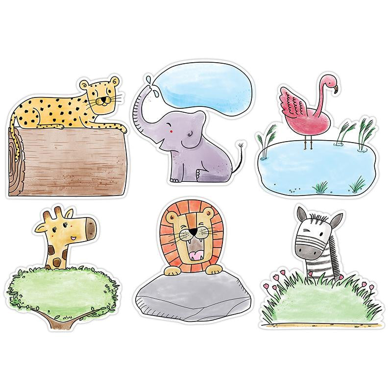 10IN SAFARI FRIENDS DESIGNER CUTOUT