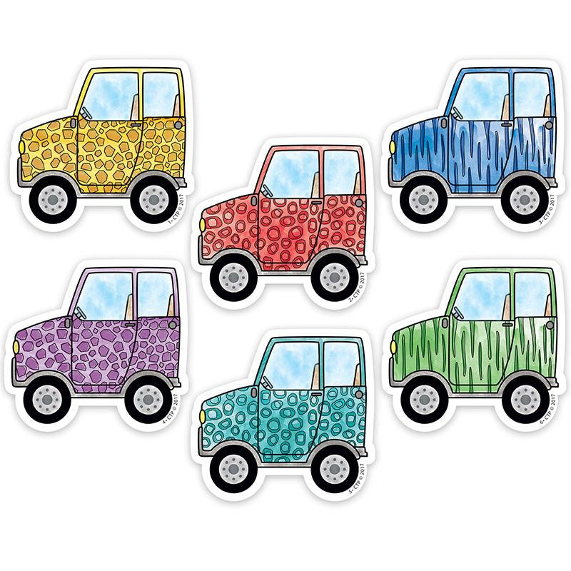 3IN SAFARI FRIENDS VEHICLE CUT OUTS