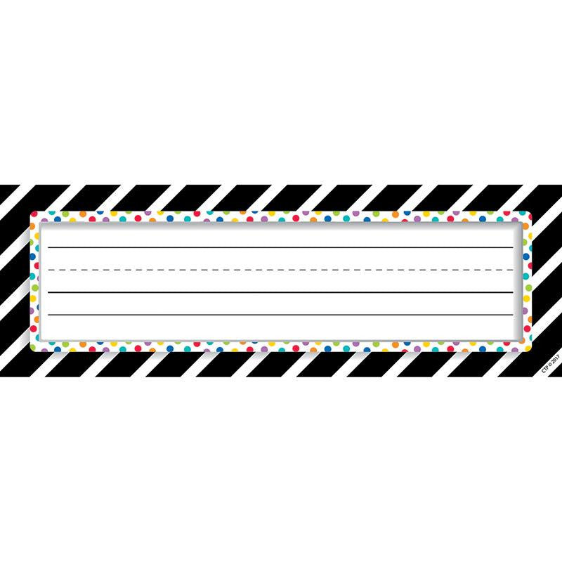 BOLD STRIPES-DOTS NAMEPLATES