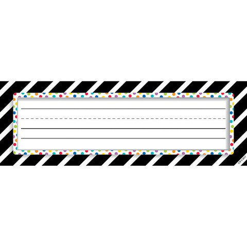 BOLD STRIPES-DOTS NAMEPLATES