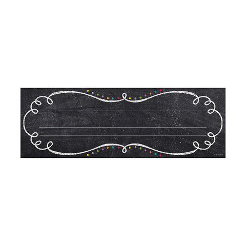 SWIRLS & TWIRLS NAME PLATES - CHALK