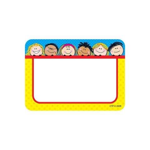 SMILING STICK KIDS NAME TAGS