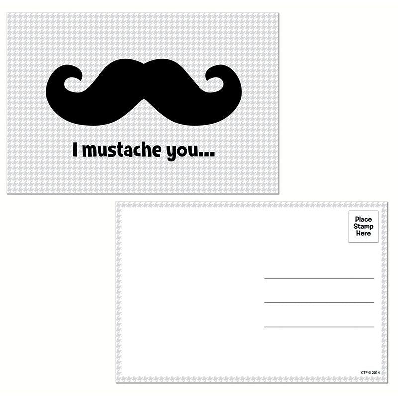 I MUSTACHE YOU POSTCARDS